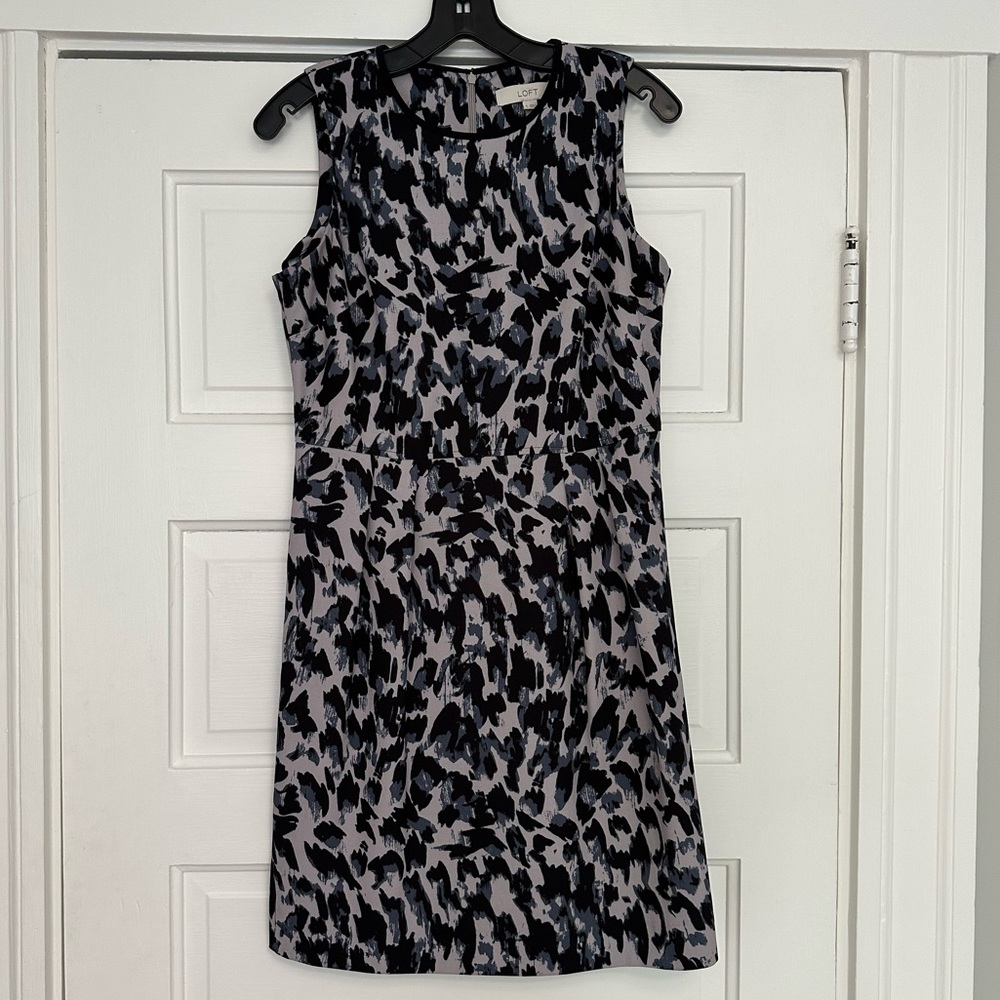 LOFT Printed Sleveless Dress